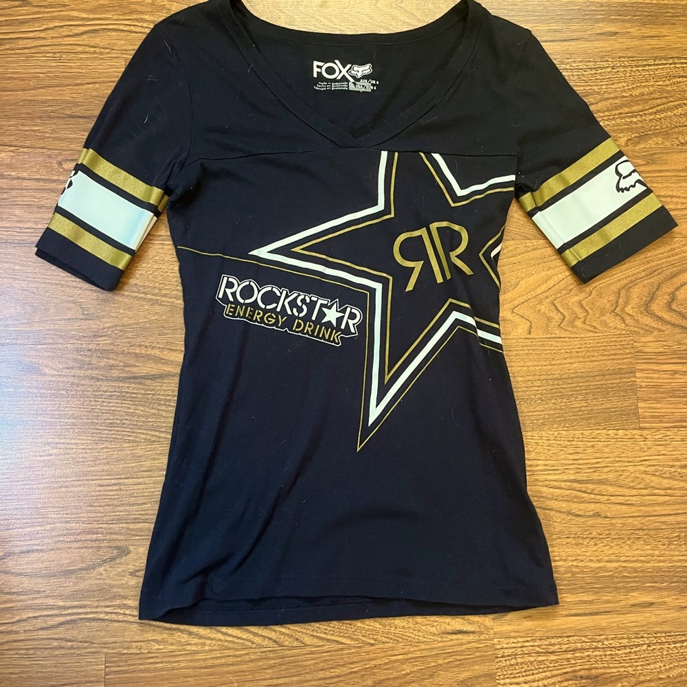 Lot of 2-Womens Fox Racing Rockstar shirts